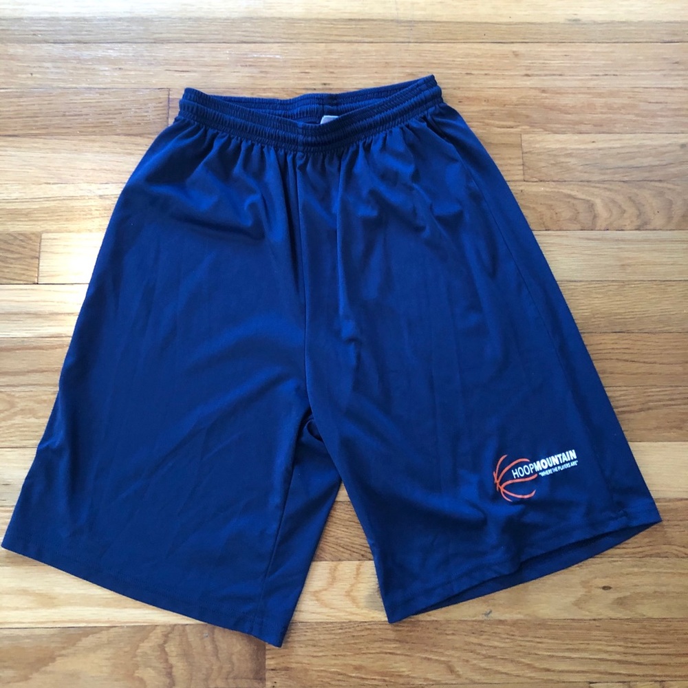 Navy blue basketball shorts